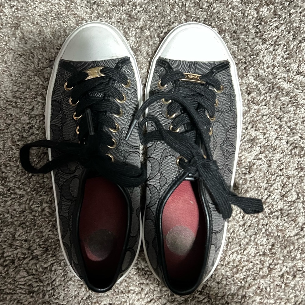 AUTHENTIC Coach Empire Logo Low Top Sneaker Size 5.5 W